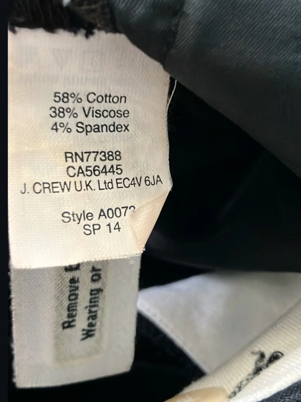 J. Crew black crew